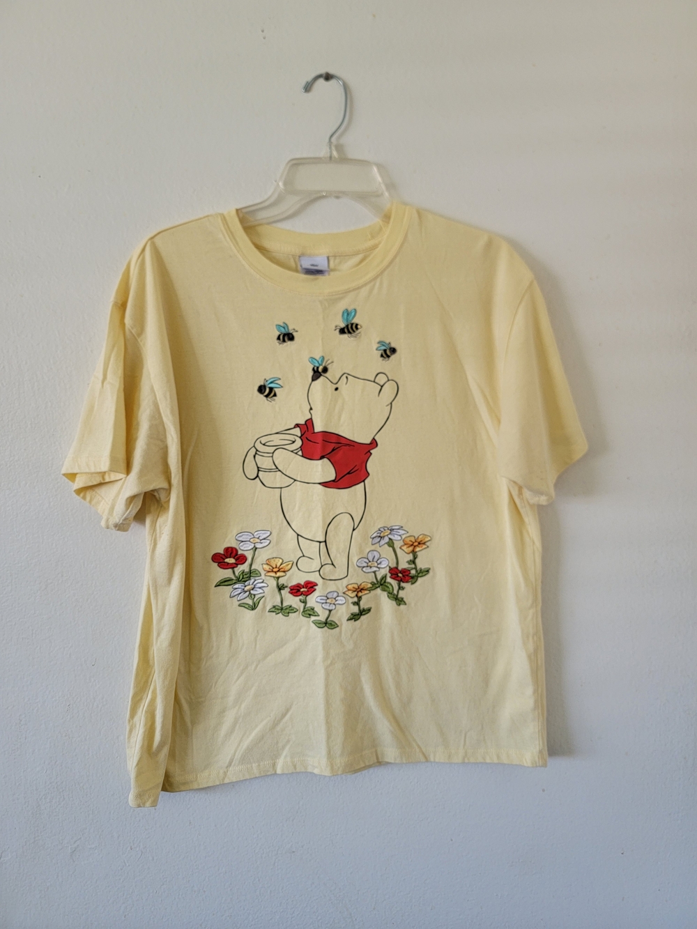 Winnie the Pooh Yellow Teen Graphic Tee with Bees